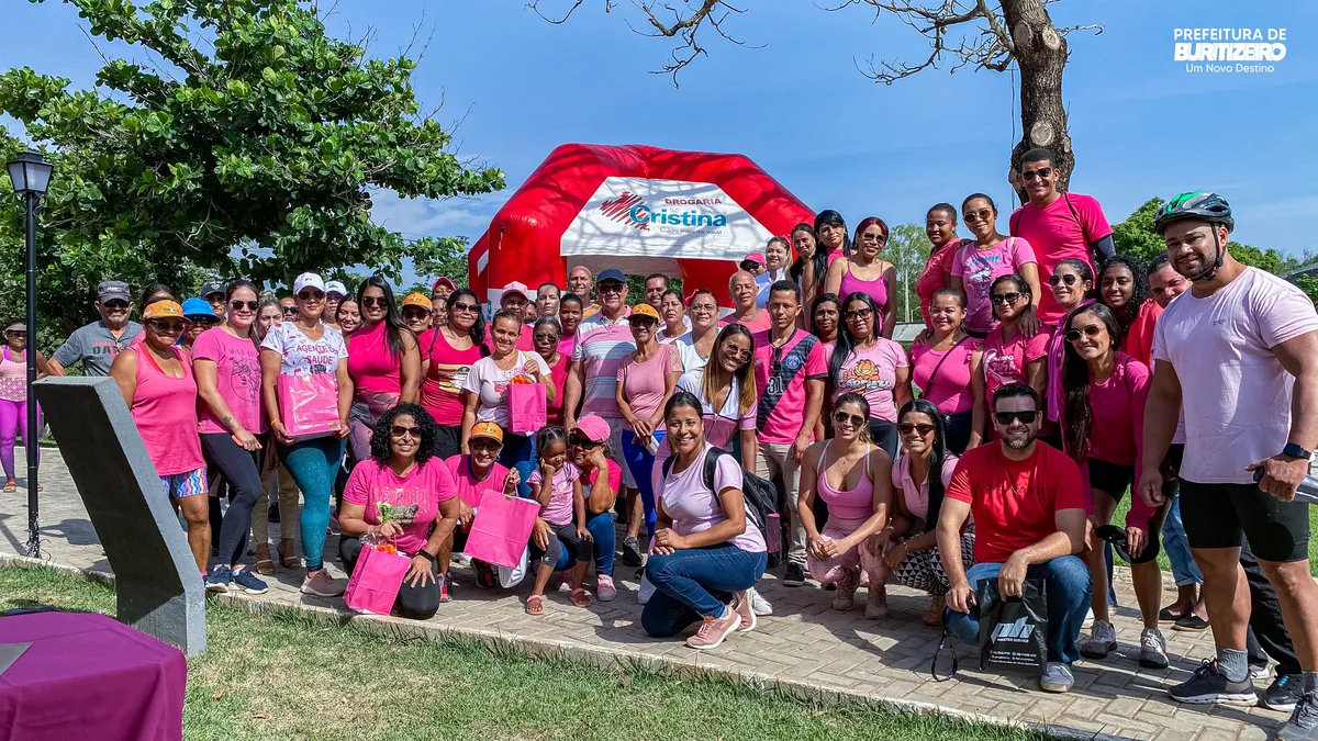 Prefeitura de Buritizeiro promove 3ª edição do "Pedal Rosa" em campanha de conscientização sobre a prevenção do câncer de mama