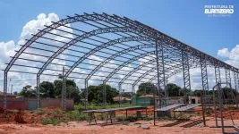 Prefeitura de Buritizeiro Investe na Construção de Quadra Poliesportiva para Fomentar a Prática Esportiva na Comunidade