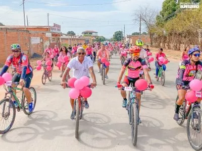 Prefeitura de Buritizeiro encerrou o Outubro Rosa com o 2º Pedal Rosa